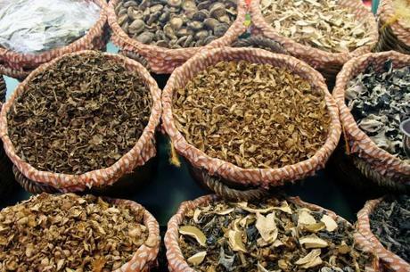 eat like a local, like these local mushrooms found at La Boqueria in Barcelona Spain