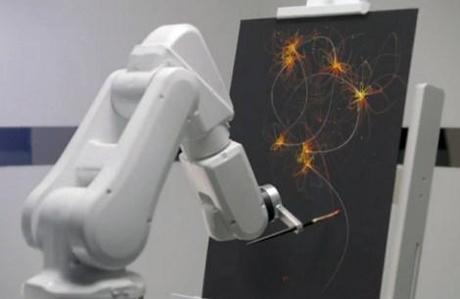 Robot paints art while tracking your sleep in Ibis Hotels
