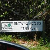 Blowing Rocks Sign
