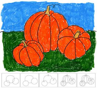 How to Draw a Pumpkin