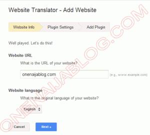 how to put google translator to your site widget