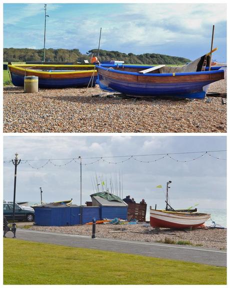 Beach Huts and Fishing Boats