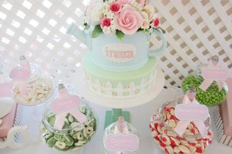 Rose Garden Themed 1st Birthday by Cakes by Joanne Charmand