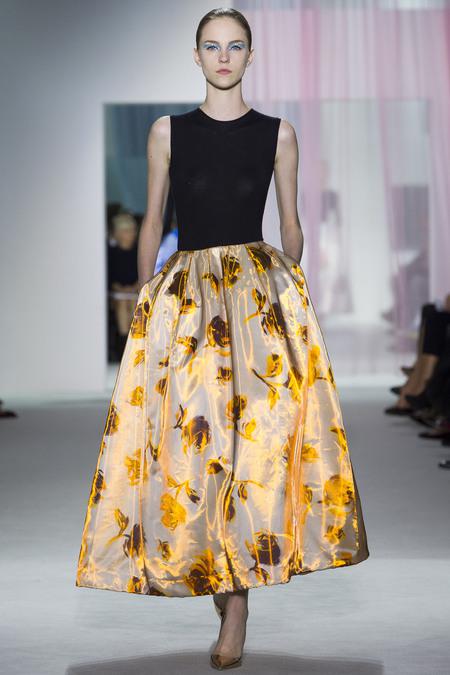 There was so much good in Raf Simon’s first ready-to-wear show for Dior. The eyes, the shoes, the fabric, this skirt…
