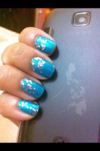 Blue and Glitters