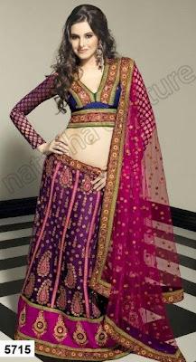 Natasha Couture 3 Pieces Bridal Lehenga Choli 2012-13 Collection