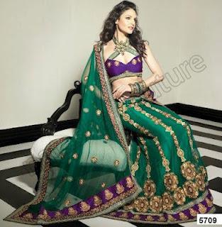 Natasha Couture 3 Pieces Bridal Lehenga Choli 2012-13 Collection