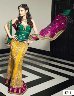 Natasha Couture 3 Pieces Bridal Lehenga Choli 2012-13 Collection