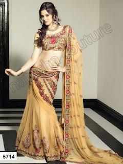 Natasha Couture 3 Pieces Bridal Lehenga Choli 2012-13 Collection