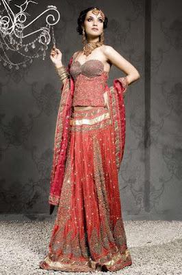 Latest Wedding Lehenga Designs Collection 2012