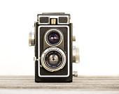 Retro Mod Decor Ikoflex Camera Print -Photograph Black and White Hipster WWII Vintage - galleryzooart