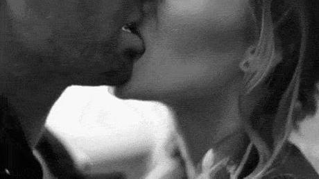 Passionate kissing and biting lips!