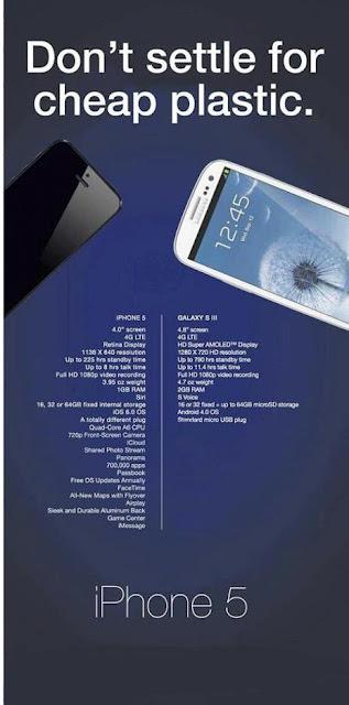 iphone 5 vs galaxy s3