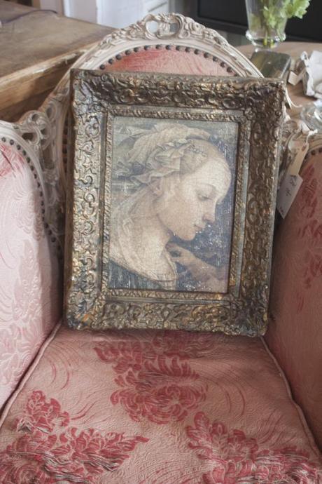 Frame and Rosy Chair Wandering Into A Dream (The Old Lucketts Store & Design House)