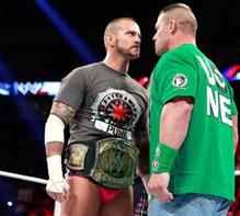 Punk and Cena at Raw