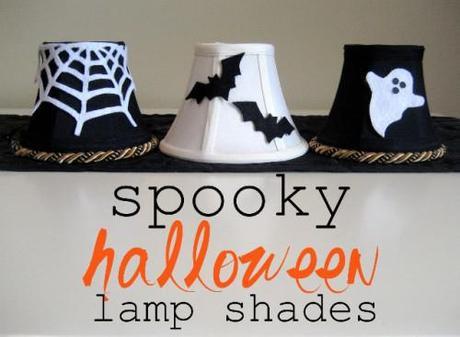 Halloween Lamp shades - Craft