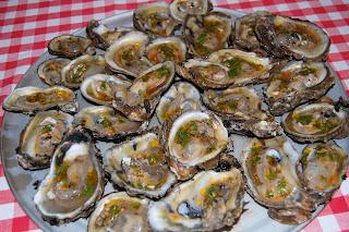 Grilled Oysters with Chipotle Chermoula