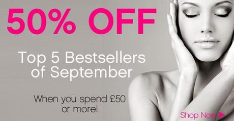 50% Off Cloud 10 Beauty's Top 5 September Sellers When You Spend £50!