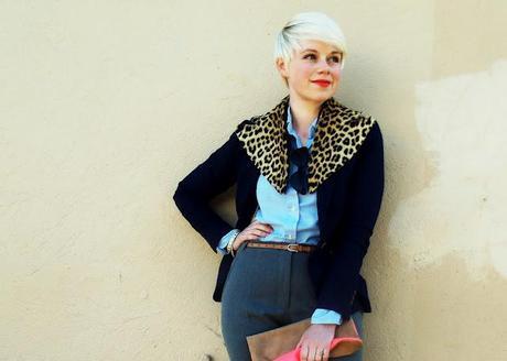 Look of the Day: Cheetah+Neutrals