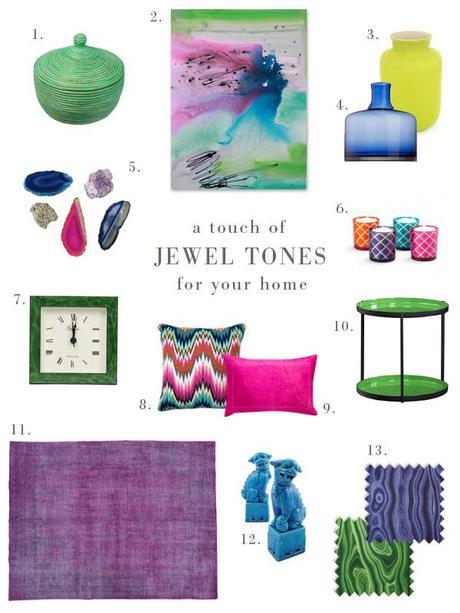 JEWEL TONES // For Your Home