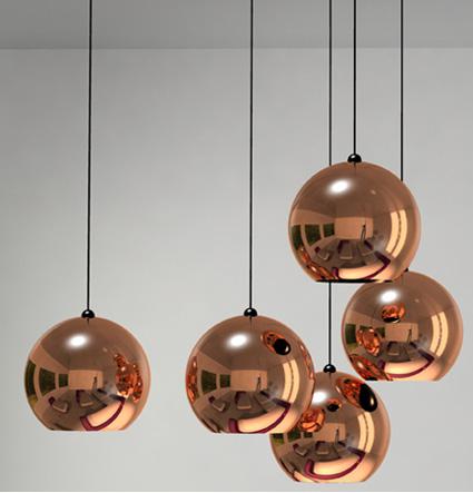 Interior details: copper is on fashion