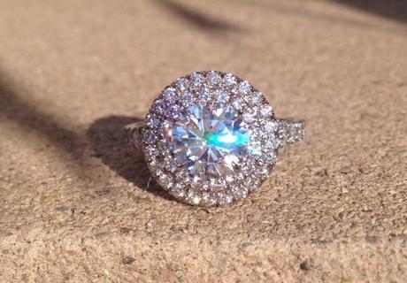 Jewel of the Week - A Ring of Ice and Fire Double Halo Diamond Ring