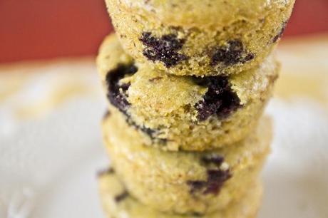 blueberry lemon corn muffins