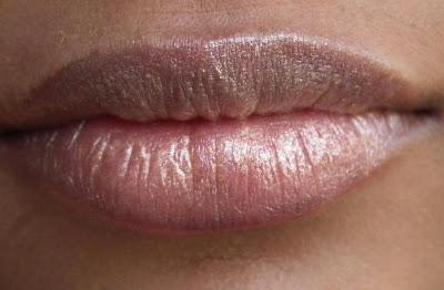 Swatches of Giordani Gold Ruby Lipstick