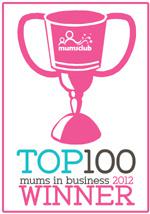 Top 100 badge I Win In The Top 100 MumsClub 2012 Awards