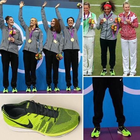 phelps' shoes look like they were dipped in snot