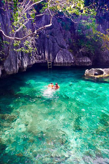 Taking a Dip at the Twin Lagoon