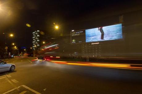 ADay.org digital billboard in London