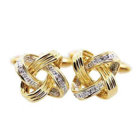 diamond and gold cuff links, diamond and gold cufflinks, diamond cuff links