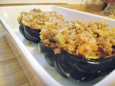 DSCF6341 650x487 Stuffed Acorn Squash