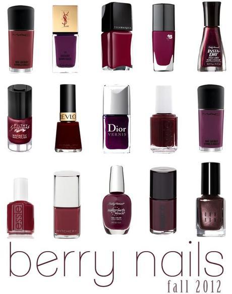 Berry Nails for Fall 2012…