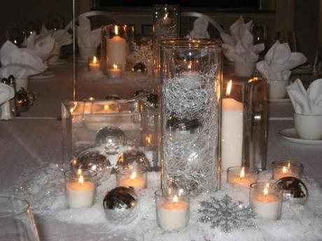 Winter Wedding Centerpiece