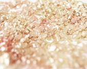 Pink and Gold Glitter - Fine Art Photography, Metallic Finish, Wall Art, Home Decor, Girly, Sparkly - In Stock - 8x10 - SweetMomentsCaptured