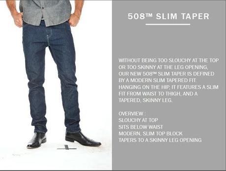 SSU for Men - Levi's Launches 508 Slim Taper for Men - Paperblog