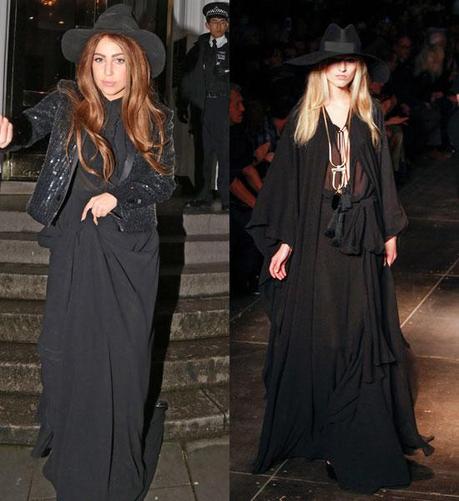 Lady Gaga wears Saint Lauret S/S13