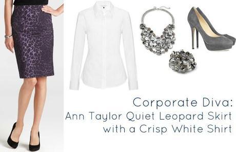 Ask Allie: Styling the Ann Taylor Quiet Leopard Print Skirt