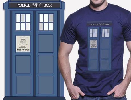 TARDIS, POlice Call Box t-shirt, time travel, dr. who costume