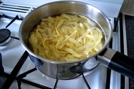 Food Junkie: Grandma's Mushroom & Chorizo Tagliatelle