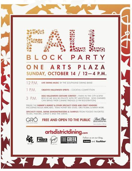 Join Oh So Cynthia at One Arts Plaza's Fall Block Party this Sunday
