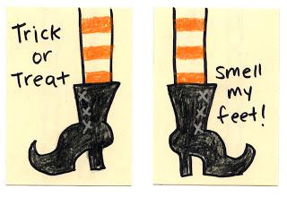 Witch Feet Art Trading Cards