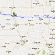 Our Route from Richmond, KY to Rapid City, SD