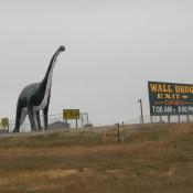Side of the road Dinosaur in Wall SD