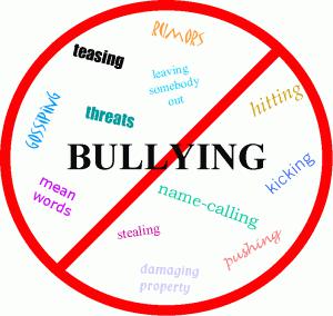 no bullying circle 300x284 Bullied Because Of Scoliosis Led To Childhood Depression 