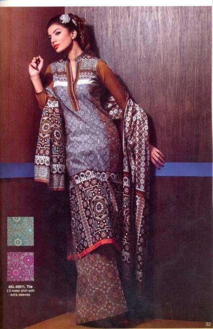 Al Karam Winter Khaddar Linen Cotton Dresses 2012-13 for Women with Behtareen & Jazib e Nazar Quality