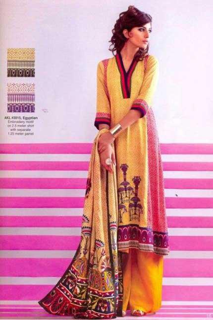 Al Karam Winter Khaddar Linen Cotton Dresses 2012-13 for Women with Behtareen & Jazib e Nazar Quality