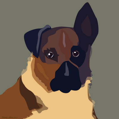 Doggie Portraits for a Friend